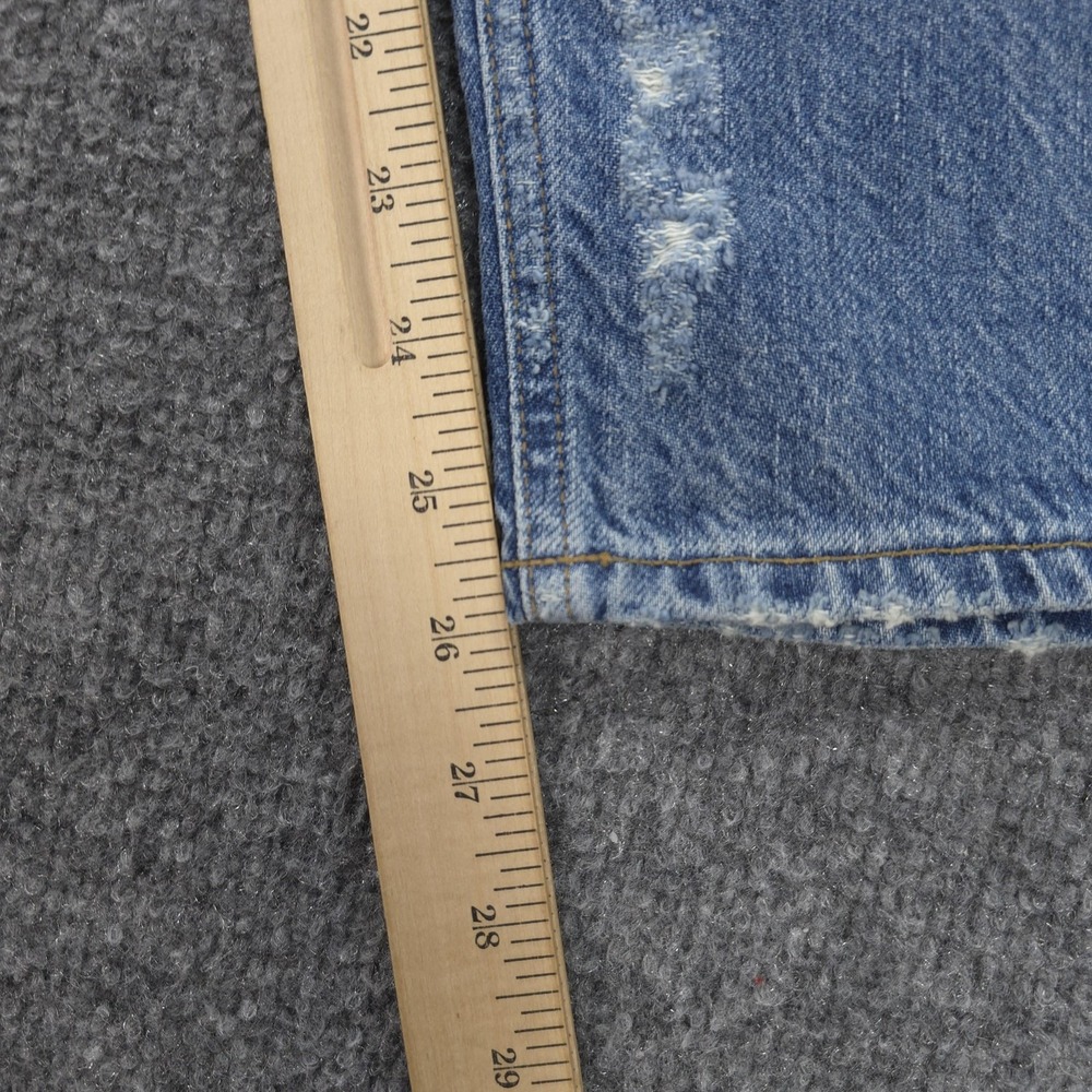 AGOLDE Jeans Womens 31 Blue Parker Easy Straight Button Fly Denim Preppy - Picture 11 of 13